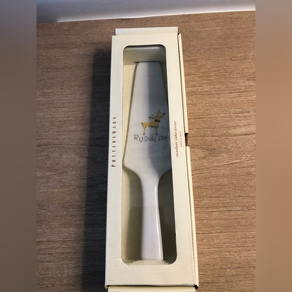 Pottery Barn Other - Pottery Barn Santa’s Reindeer Rudolph Collection Cake Server